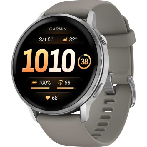 Garmin Venu 4 GPS Smartwatch - 45mm - Schwarz/Silber/Grau