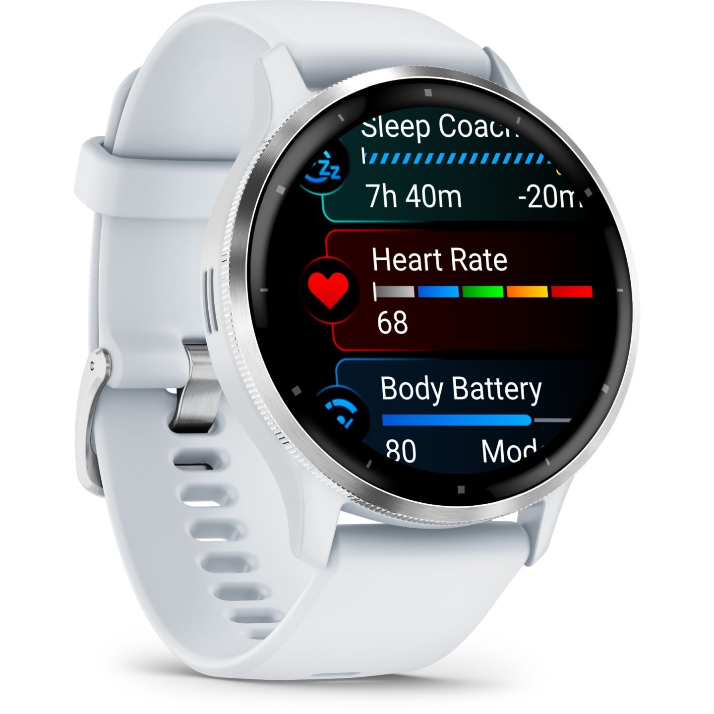 Garmin Venu 3 GPS Smartwatch - steinweiß/silber