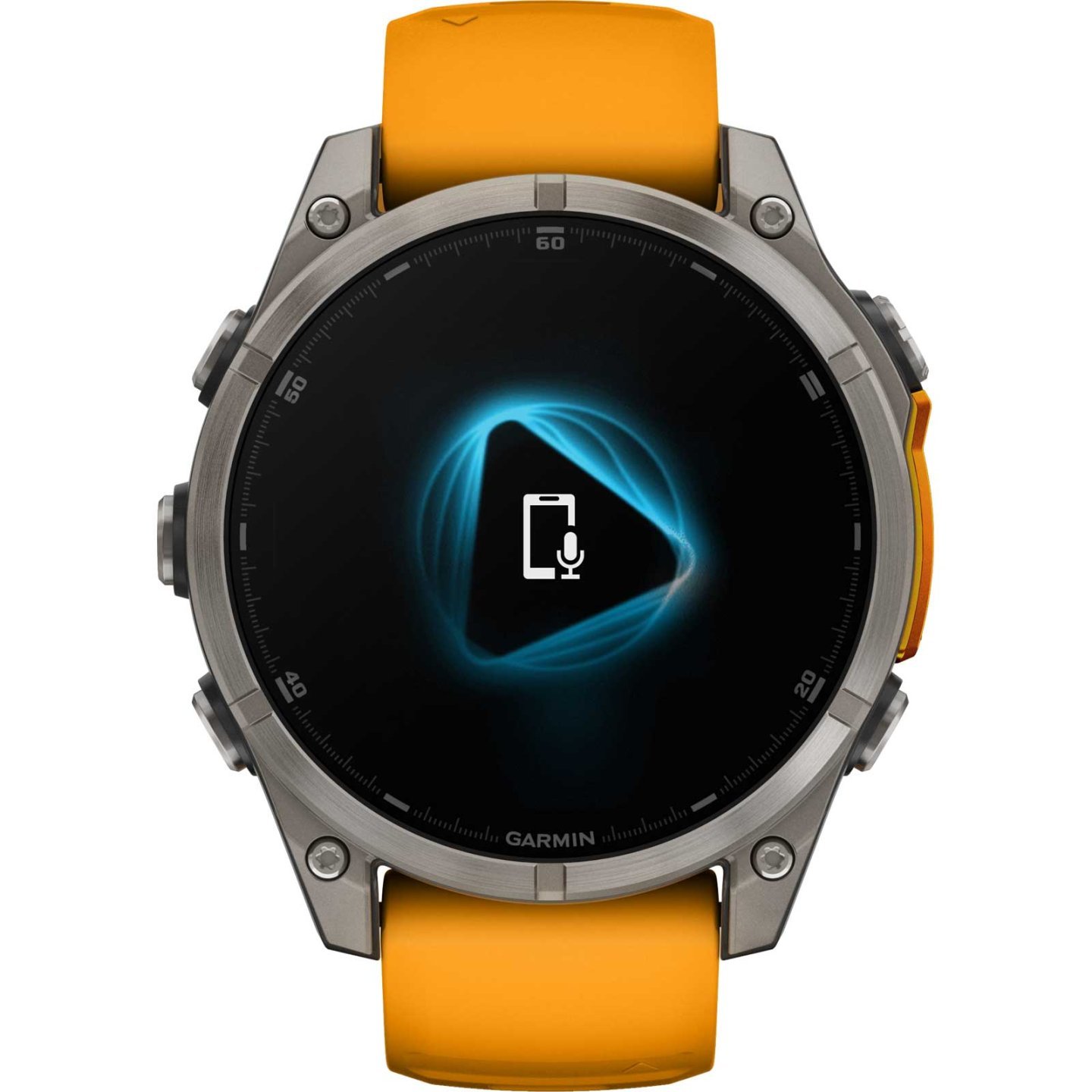Garmin fenix 8 AMOLED Sapphire GPS Smartwatch - 47mm - Graphit/Spark Orange Titan – Bild 3